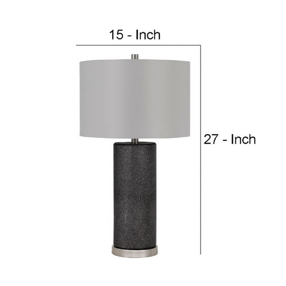 Benjara BM272316 27 Inch Ceramic Table Lamp  Faux ...