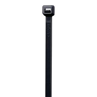 Commercial Electric 8 in. UV Cable Tie Black (1000-Pack) GT-200STB