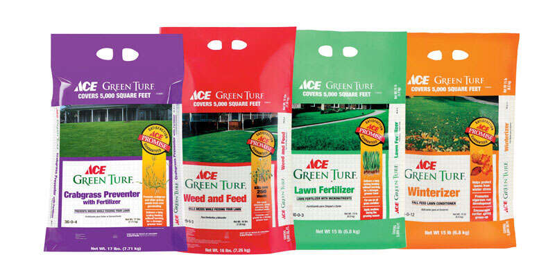 Ace 4 Step Annual Program Lawn Fertilizer For All Grasses 5000 sq ft