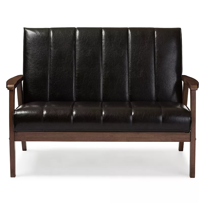 Baxton Studio Nikko Loveseat