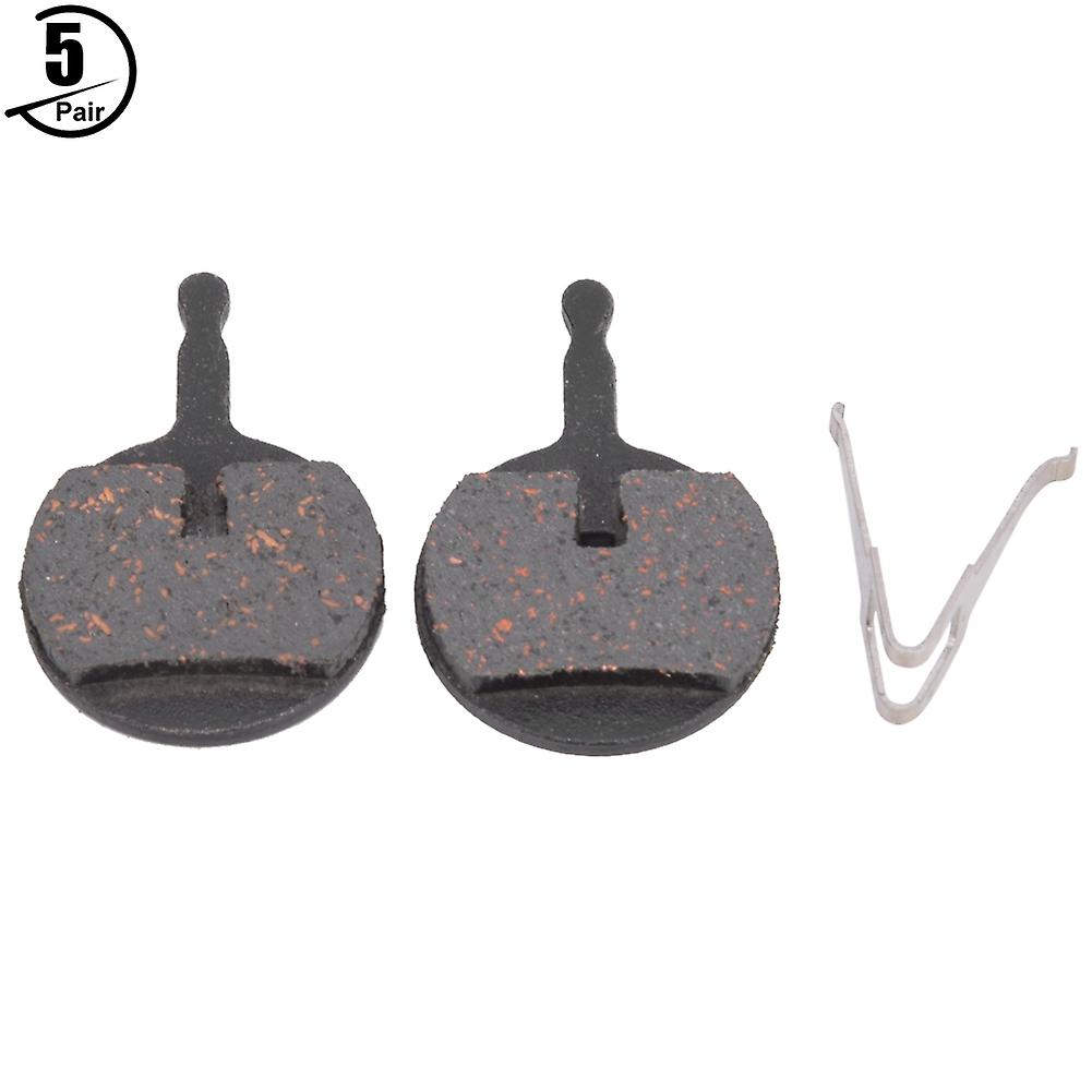 5 Pair Semi-metallic Resin Black Mountain Bike Disc Brake Pad Bicycle Cycling Tool Accessoryds-04s