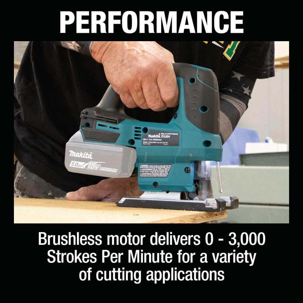 Makita 18V LXT Jig Saw Lithium Ion Brushless Cordless Bare Tool XVJ04Z from Makita