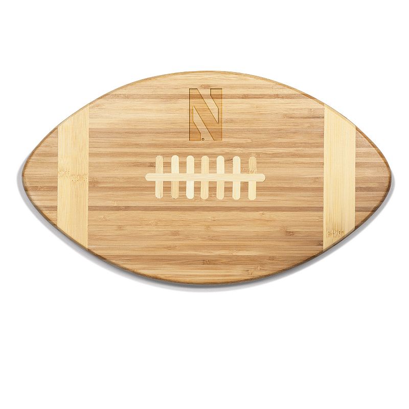 Northwestern Wildcats Touchdown Football Cutting Board Serving Tray