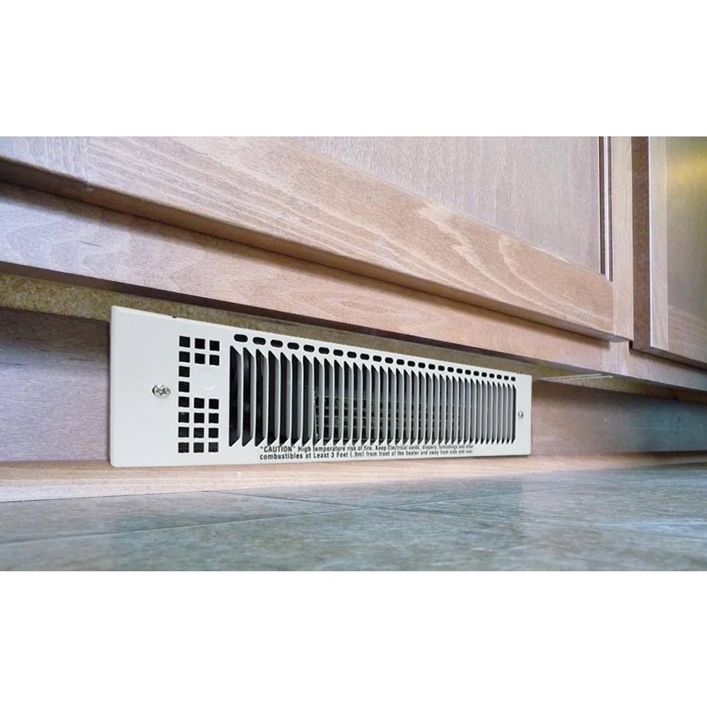 King Electric KT 120-Volt 1500-Watt Multi-Watt Electric Kick Space Heater White KT1215-MW-W