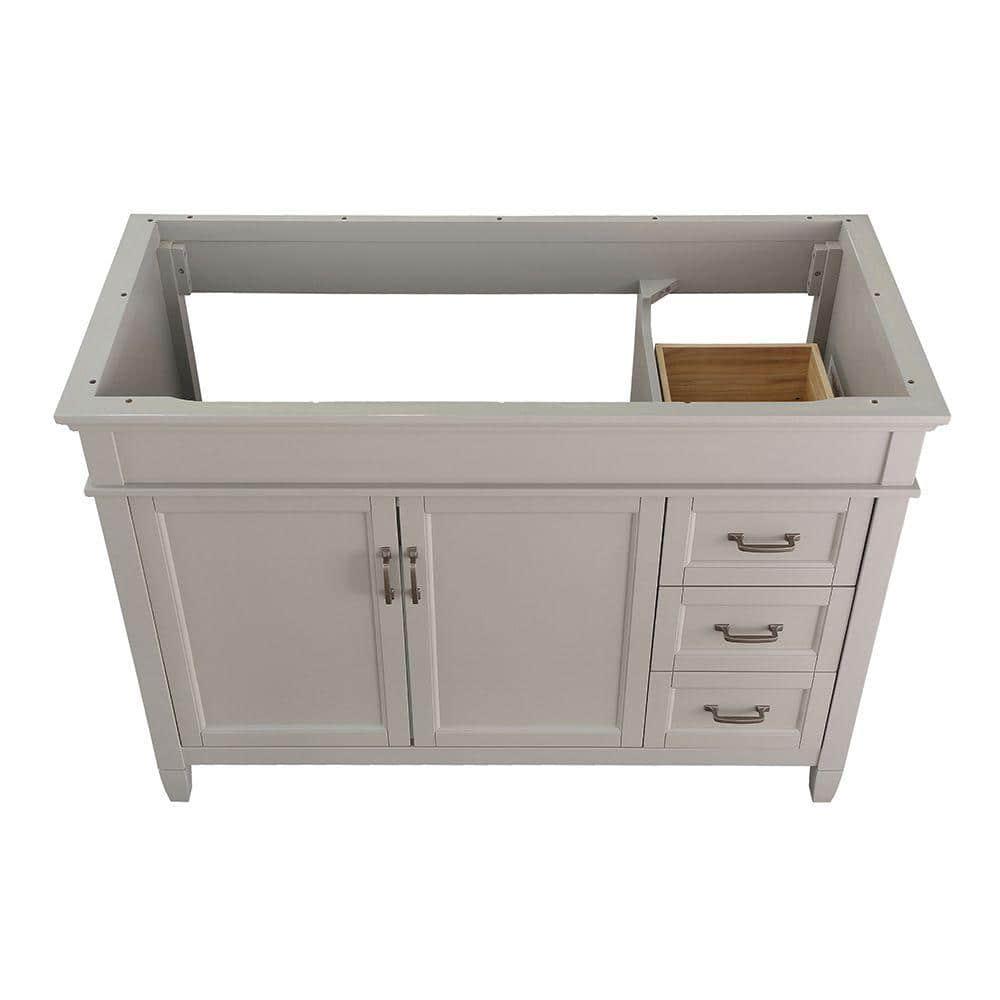 Home Decorators Collection Ashburn 48 in W x 2175 in D Vanity Cabinet in Grey