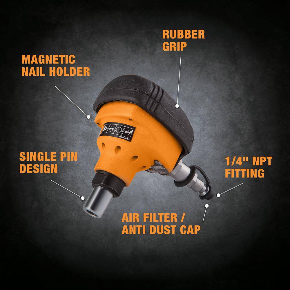 Freeman 2nd Generation Pneumatic Mini Palm Nailer with Magnetic Tip and 14 in. NPT Air Connector G2MPN