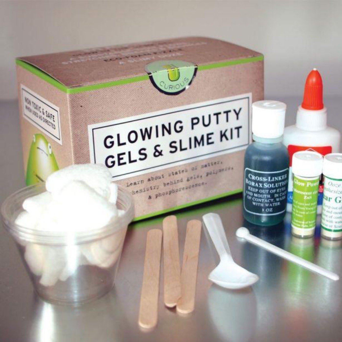 Glowing Putty, Gels, and Slime Kit by Copernicus Toys