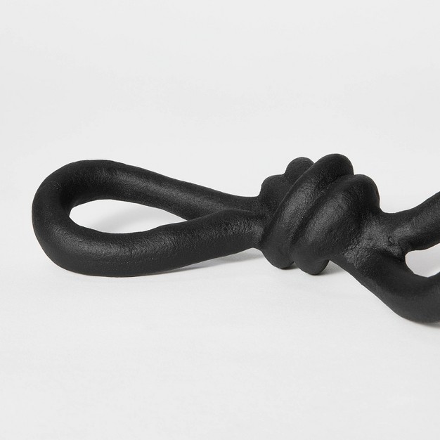 Recycle Aluminum Decor Knot Black Designed With Studio Mcgee