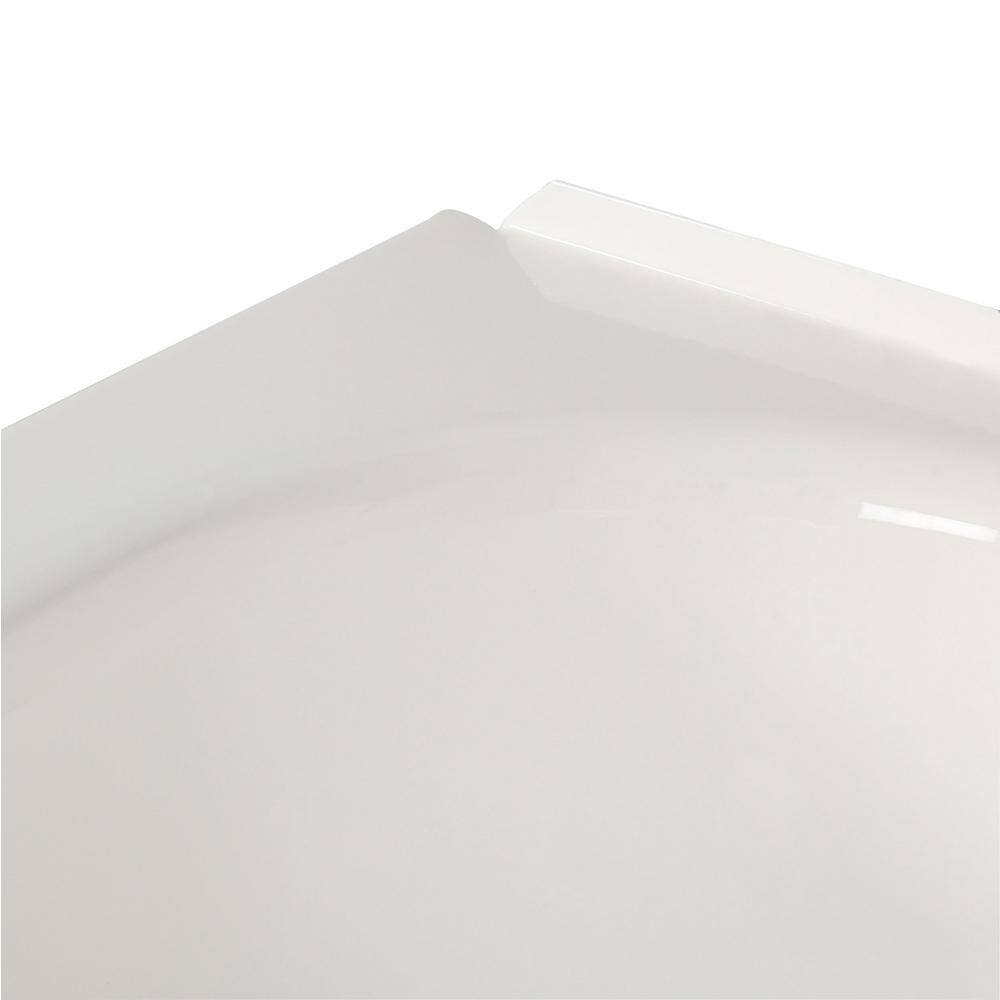 Bootz Industries Mauicast 60 in. x 30 in. Rectangular Alcove Soaking Bathtub with Left Drain in White 011-3445-00