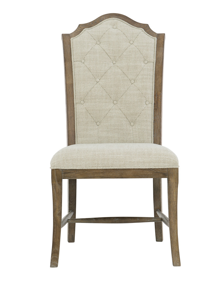 Bernhardt Rustic Patina Side Chair  Peppercorn Finish   Transitional   Dining Chairs   by HedgeApple  Houzz