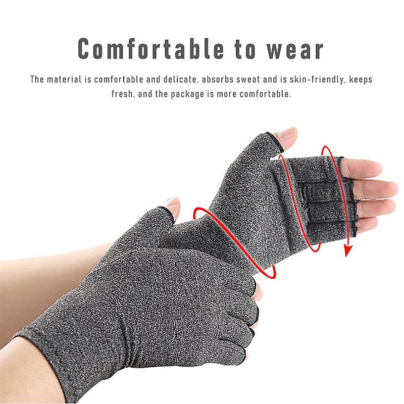 1 Pair Compression Arthritis Gloves Women Men Wrist Support Joint Pain Relief Hand Brace Therapy Wristband Compression Gloves