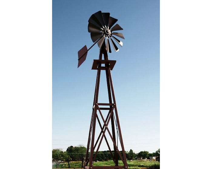 Outdoor Water Solutions Small Bronze Backyard Windmill BYW0057