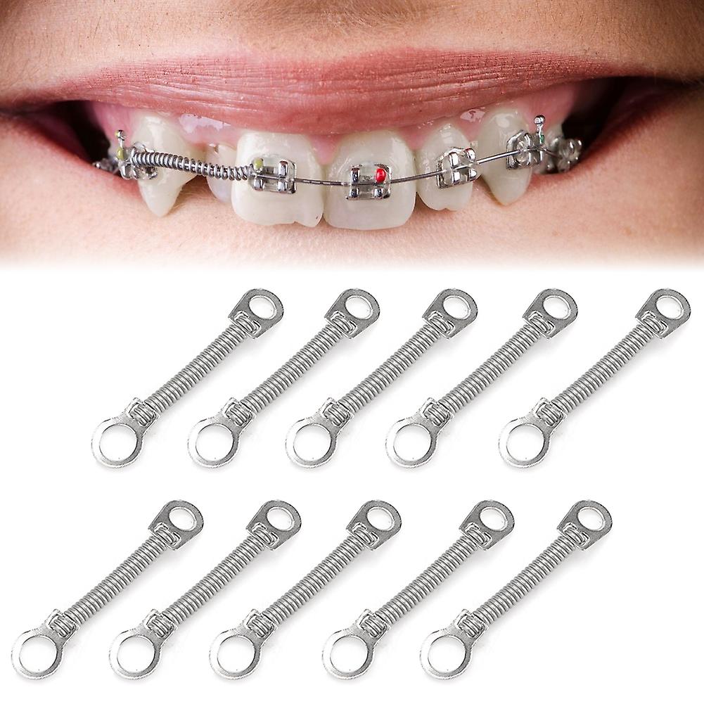 10pcs/bag Orthodontic Closed Coil Spring Niti Close Coil Spring Dental Accessory0.012 X 9mm