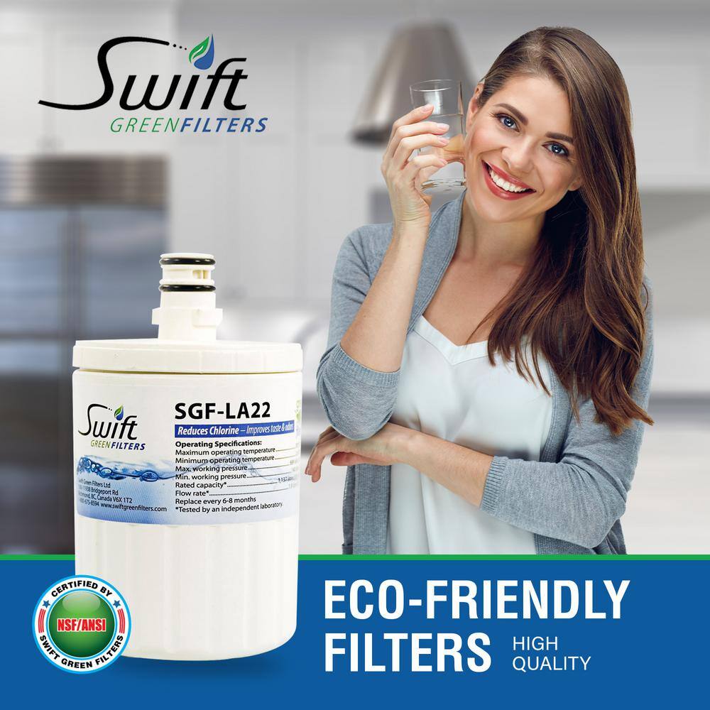 Swift Green Filters Compatible Refrigerator Water Filter for LT500P 5231JA2002A 46-9890 (3 PacK) SGF-LA22-3Pack