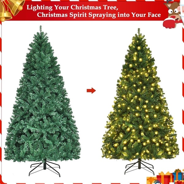 PreLit Artificial 7.5ft Christmas Tree with 450 Clear Incandescent Mini Lights