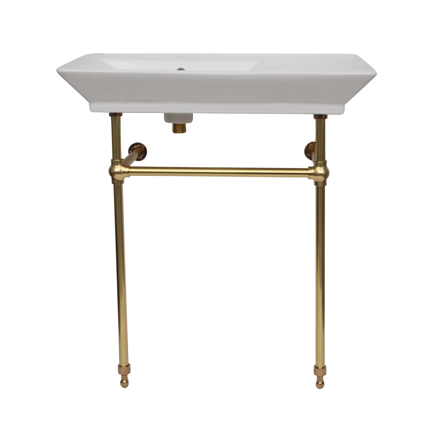 Opulence Small Console with Brass Stand for 