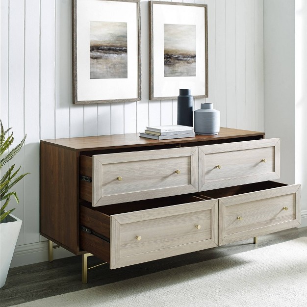 Jones Horizontal Modern 4 Drawer Dresser Saracina Home