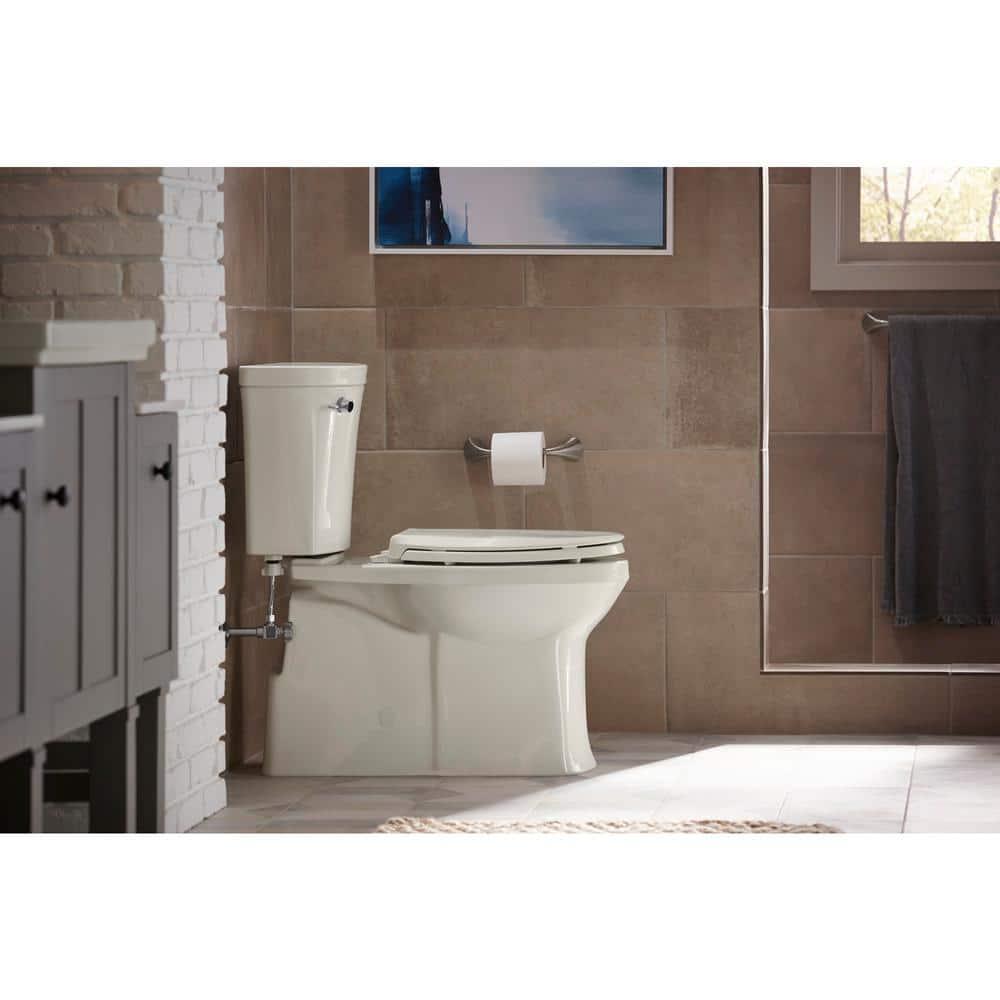 KOHLER Valiant the Complete Solution 2Piece 128 GPF Single Flush Elongated Toilet in Biscuit