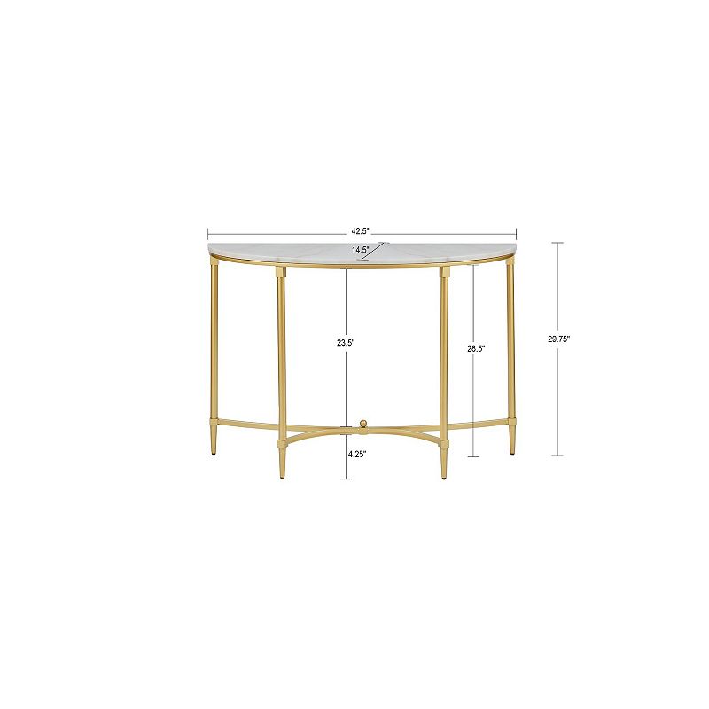 Madison Park Signature Faux Marble Console Table