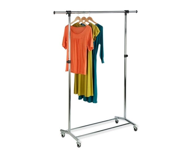 HoneyCanDo Chrome Commercial Garment Rack GAR01123