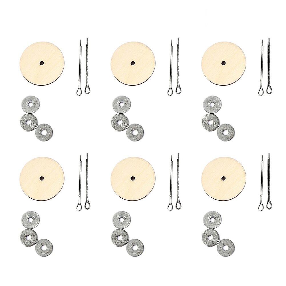 20 Set Teddy Bear Joint Accessories Little Bear Doll Joint Bolt Diy Rotatable Wooden Joints Multi-purpose Diy Doll Joints Accessory For Diy Doll Makin