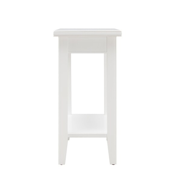 Leick Home Laurent Narrow End Table with Shelf