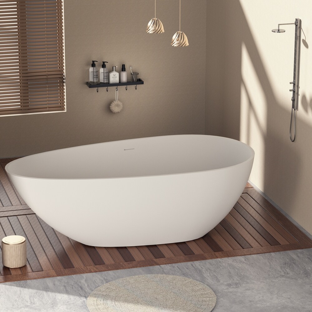 CLOVIS Solid Surface Freestanding Bathtub 67\