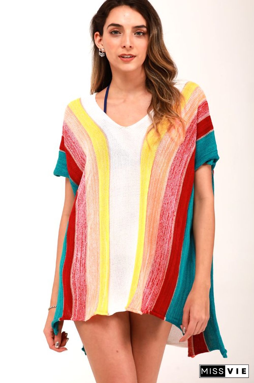 Rainbow Style Crochet Cover-Up