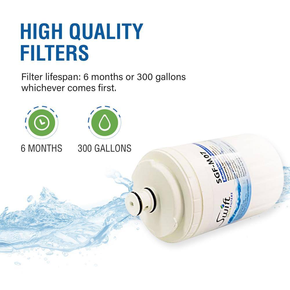 Swift Green Filters Compatible Refrigerator Water Filter for UKF7003 EDR7D1 Filter 7 (3-Pack) SGF-M07-3Pack