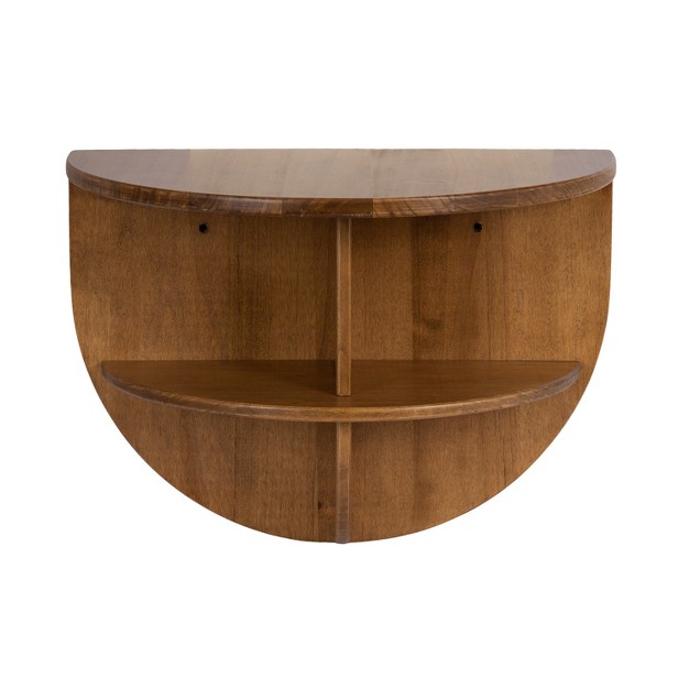 Kate And Laurel Jalla Wood Floating Side Table