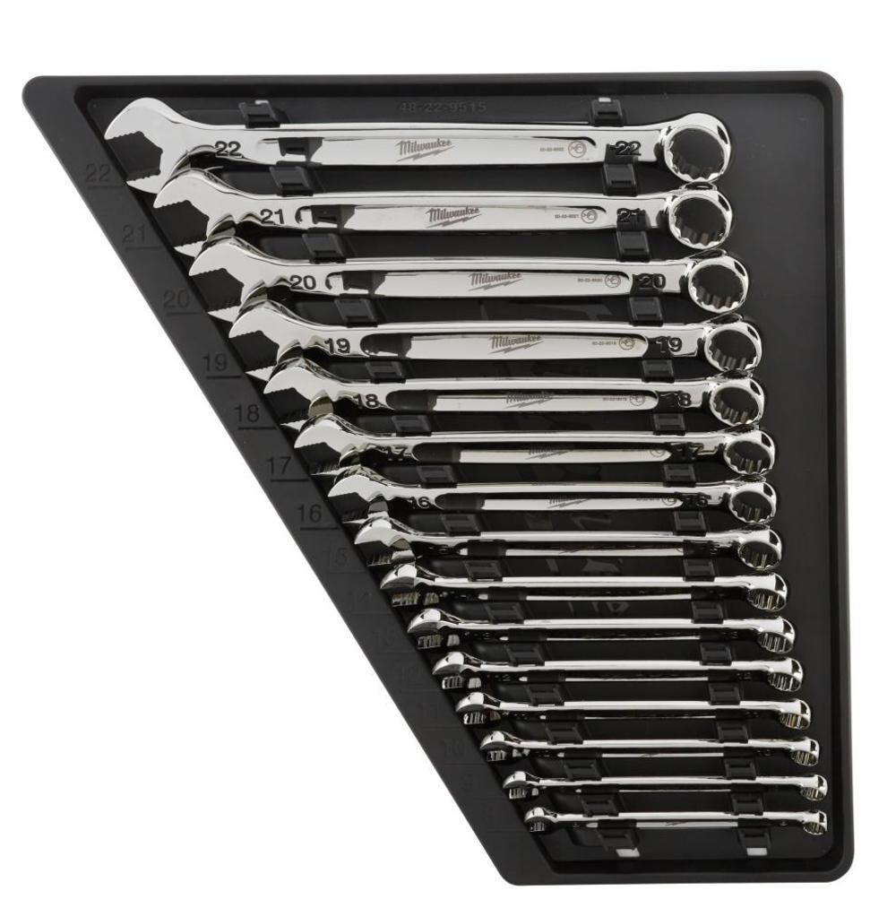 Milwaukee 30pc SAE and Metric Combination Wrench Set 48-22-9415-9515B from Milwaukee