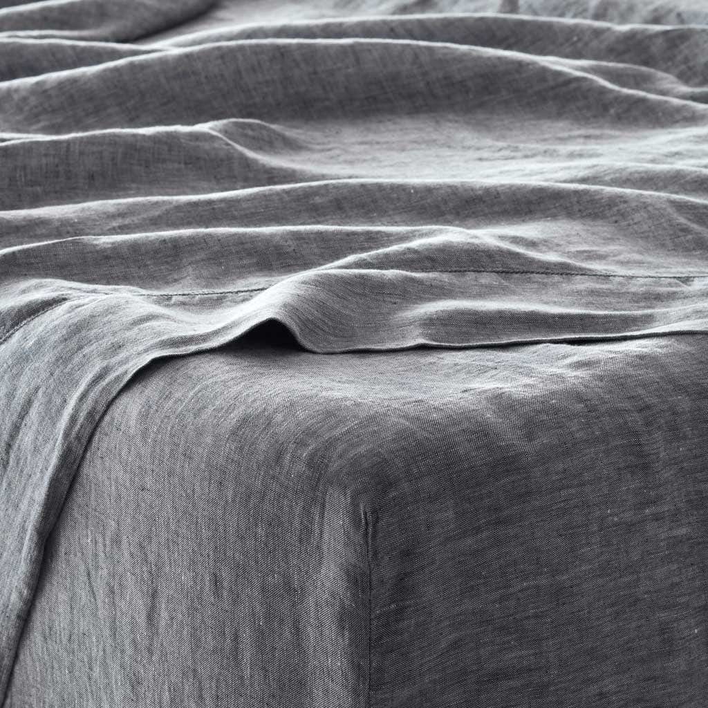 Stonewashed Linen Sheet Set