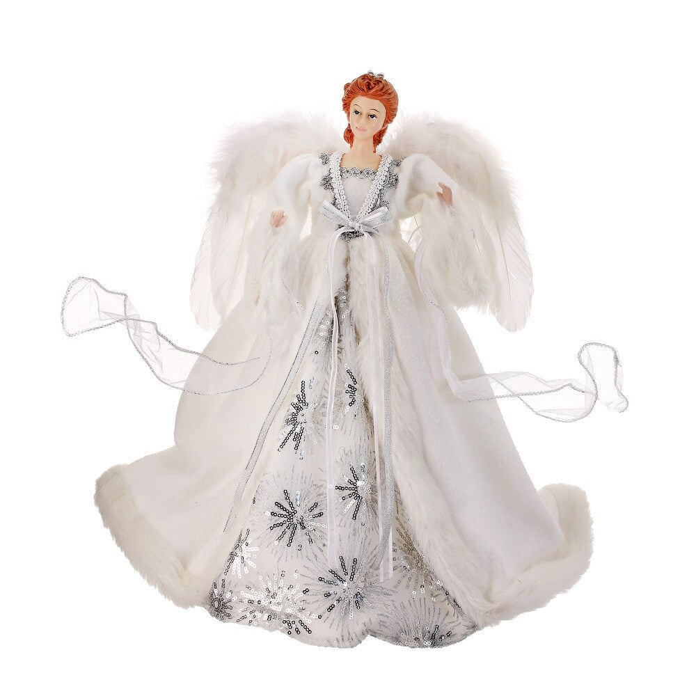 16 White Winter Snowflake Angel