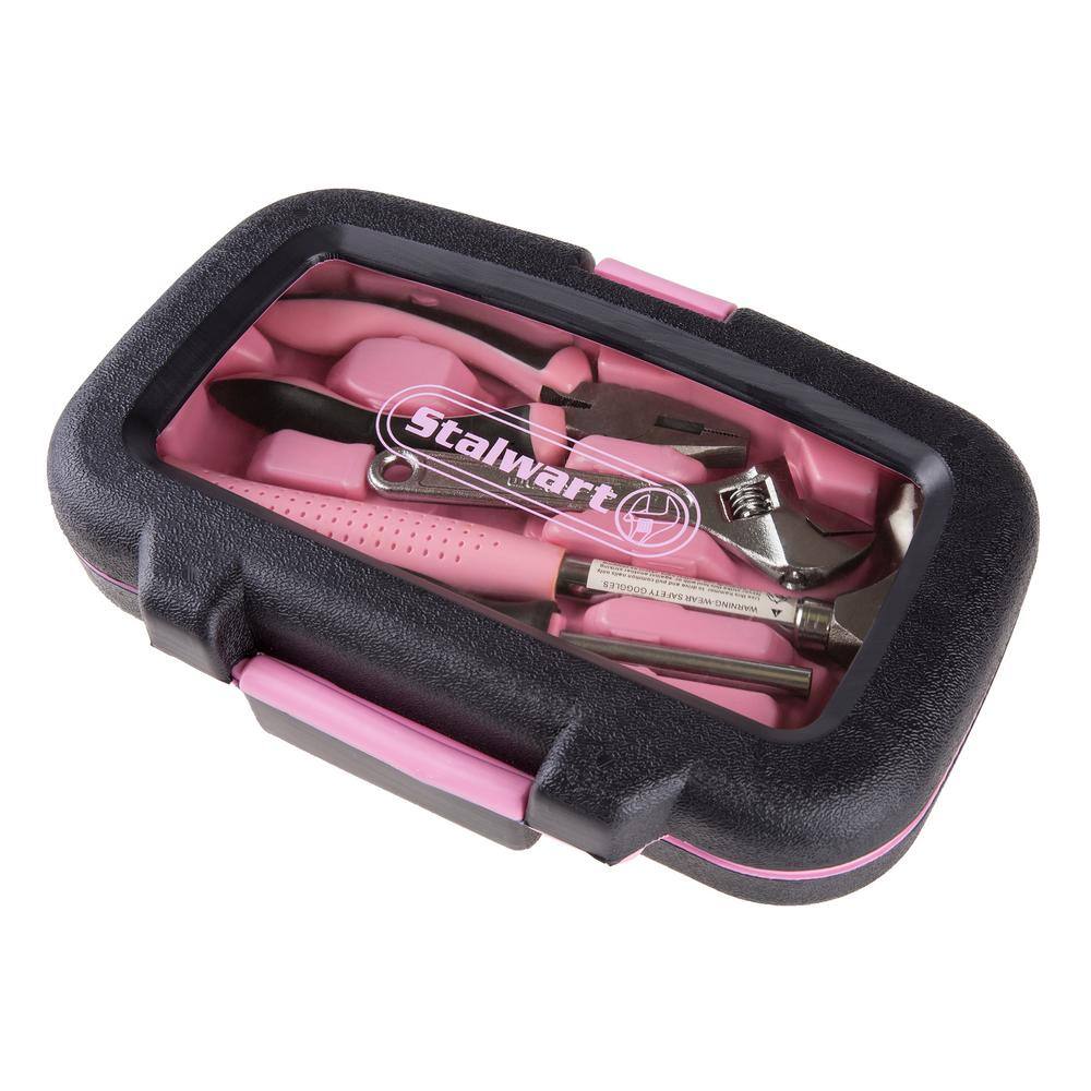 Stalwart Home Pink Tool Kit (15-Piece) M550082