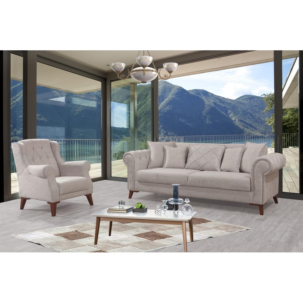 Dany 2 piece Living room Sofa and Arms chair set