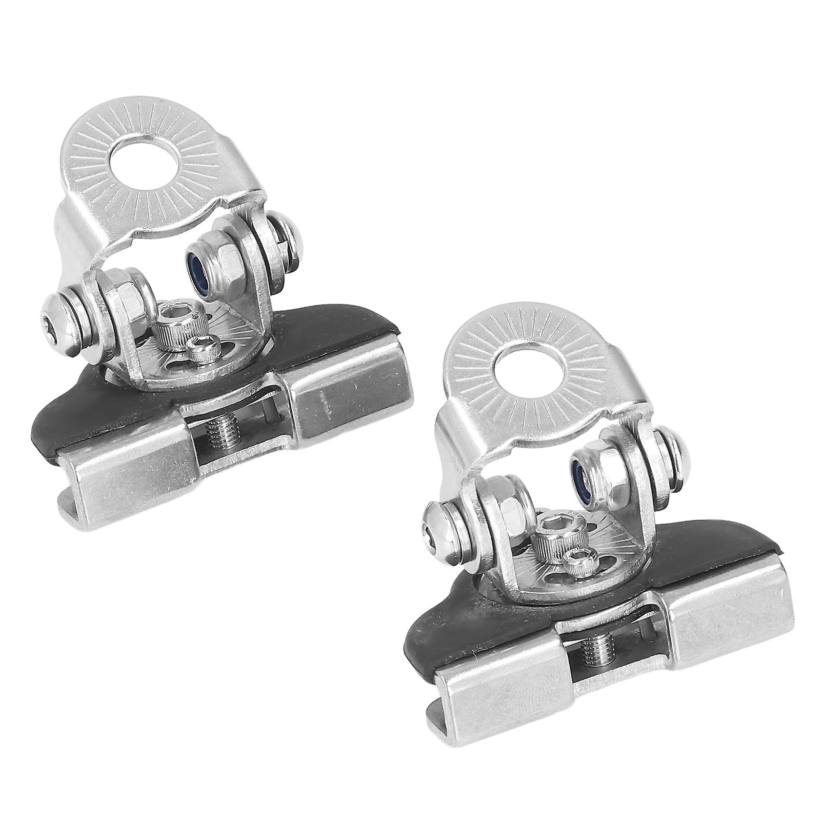 2pcs Hood Led Light Bar Mounting Bracket Adjustable 304 Stainless Steel Universal Work Lamp Mount Clamp