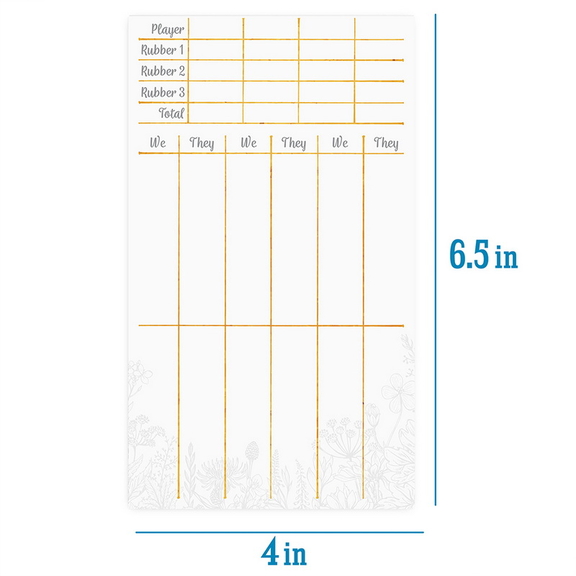 Brybelly Bridge Scorecards  75 pack