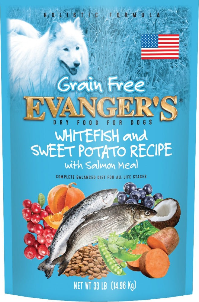 Evangers Grain Free Super Premium Whitefish and Sweet Potato Dry Dog F