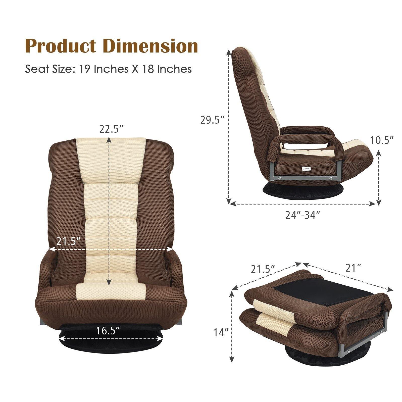 360 Degree Swivel Gaming Chair , Foldable Lazy Sofa Chair