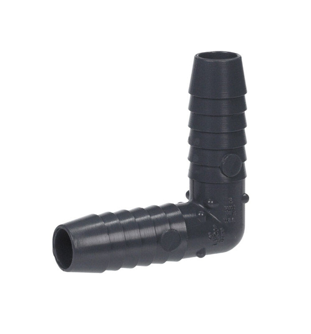 ELBOW INSRT POLY BLK 1/2