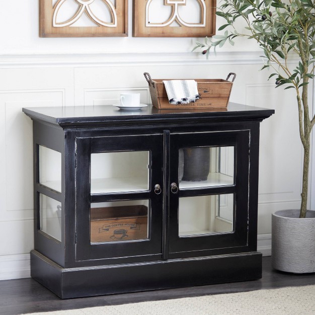 Traditional Wood Cabinet Black Olivia amp May