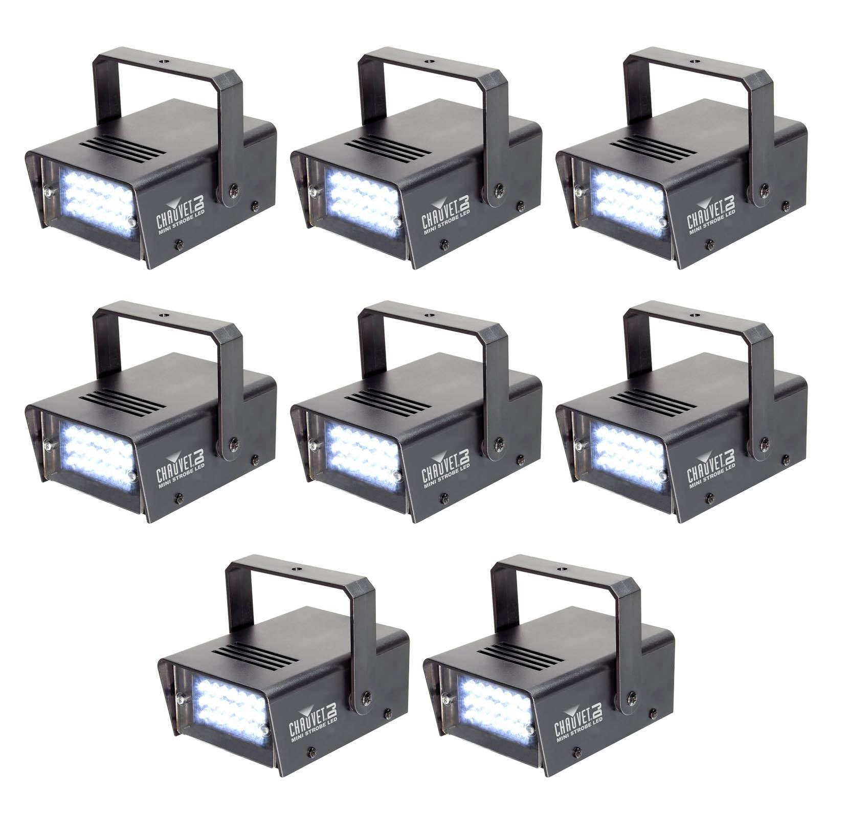 (8) CHAUVET LED Mini Strobe Manual Adjust 21 LEDs DJ Club Light Effects | CH-730