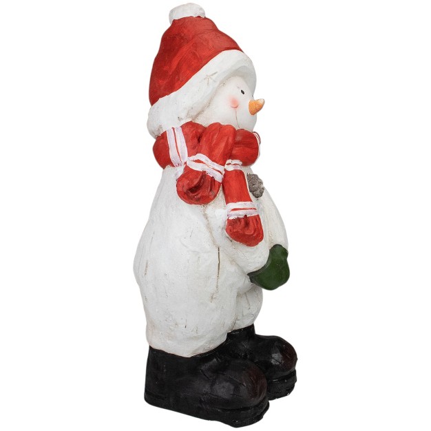 White And Red Snowman Christmas Tabletop Decoration