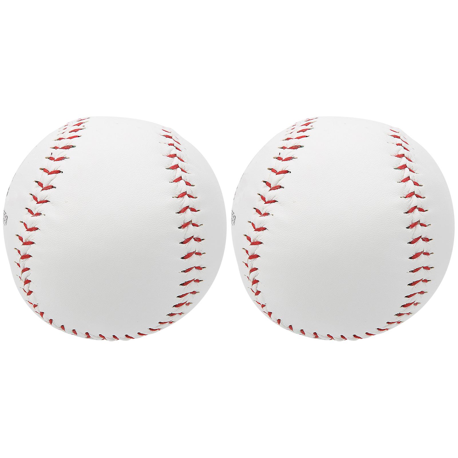 2pcs 12in Softball Ball Training Softball Hand Sewing Practice Hard Ball Sport Accessory