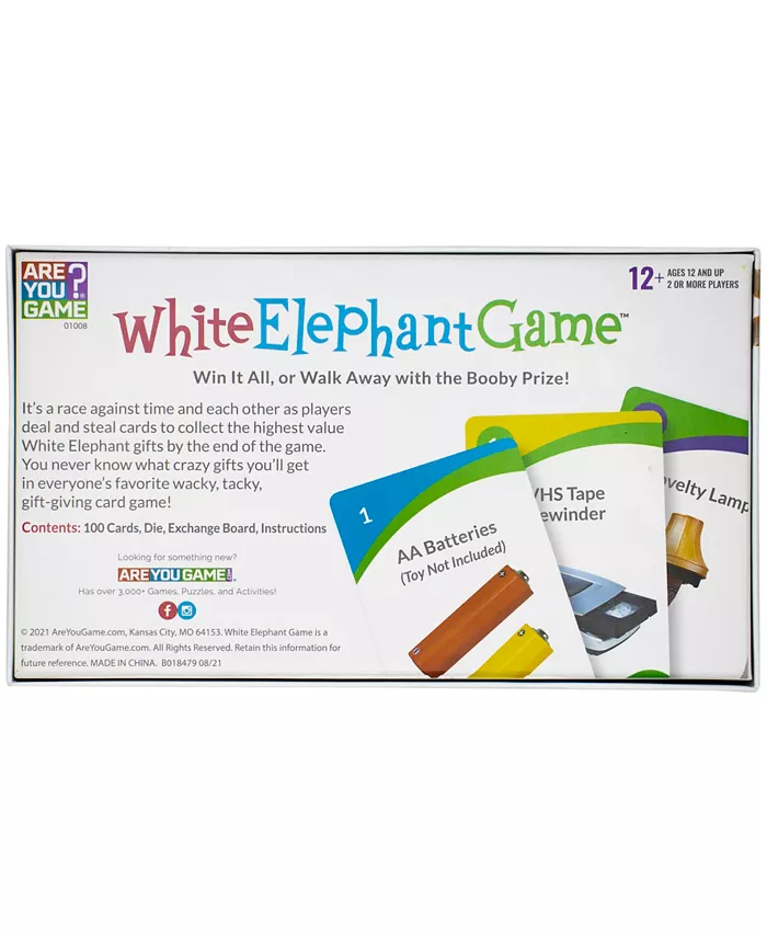 Areyougame White Elephant Game Set