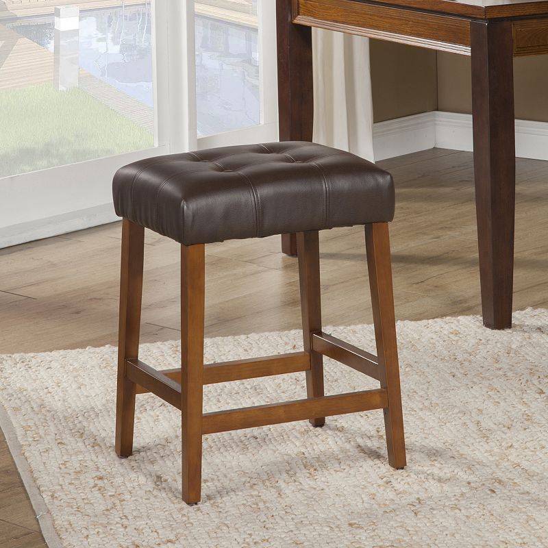 HomePop Tufted Counter Stool