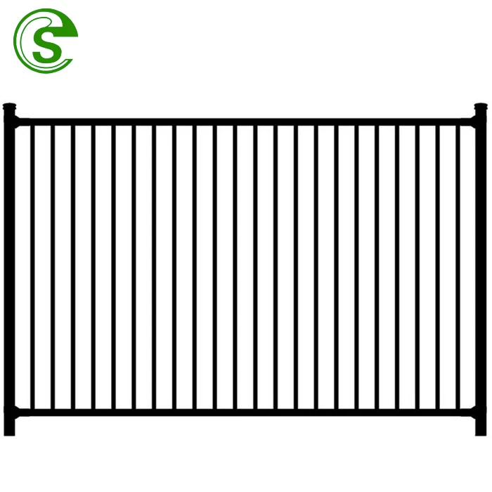 Garden Supplies High Quality Aluminium Fence Modern Style Tubular Steel Fence Steel Metal Picket Ornamental Fence