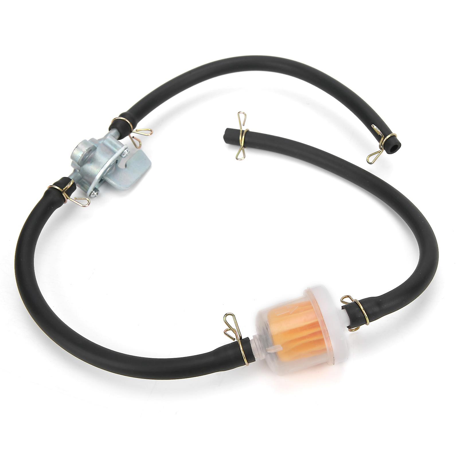 6mm Inline Fuel Tank Tap Filter Pipe With Petcock Switch Shut Off Valve Universal For Atvs Dirt Bike