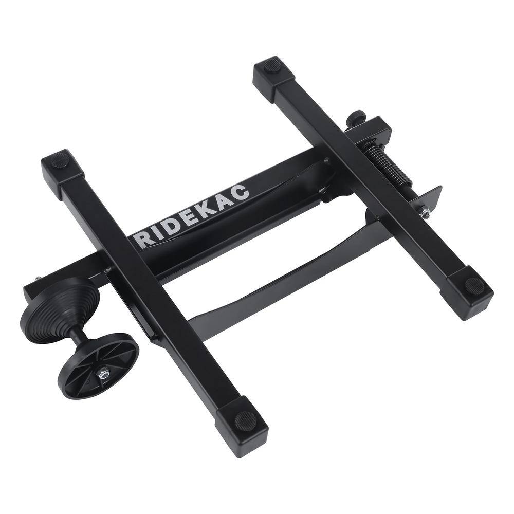 KAC 3.90 in. W x 17.90 in. D x 15.20 in. H Single Bicycle Storage Foldable Steel Floor Stand for Tires Up to 2.4 in. W DT-STBK01