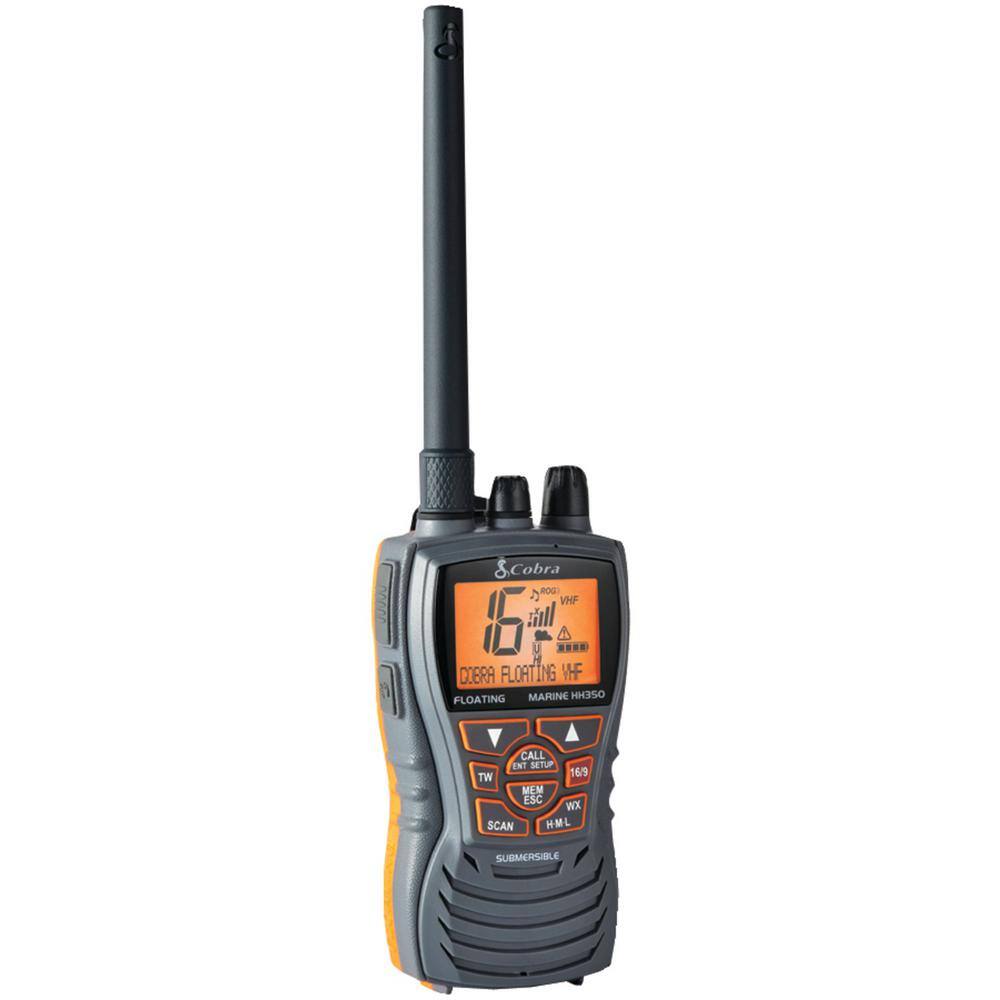 Marine 6-Watt Floating VHF Radio in Gray MR HH350 FLT